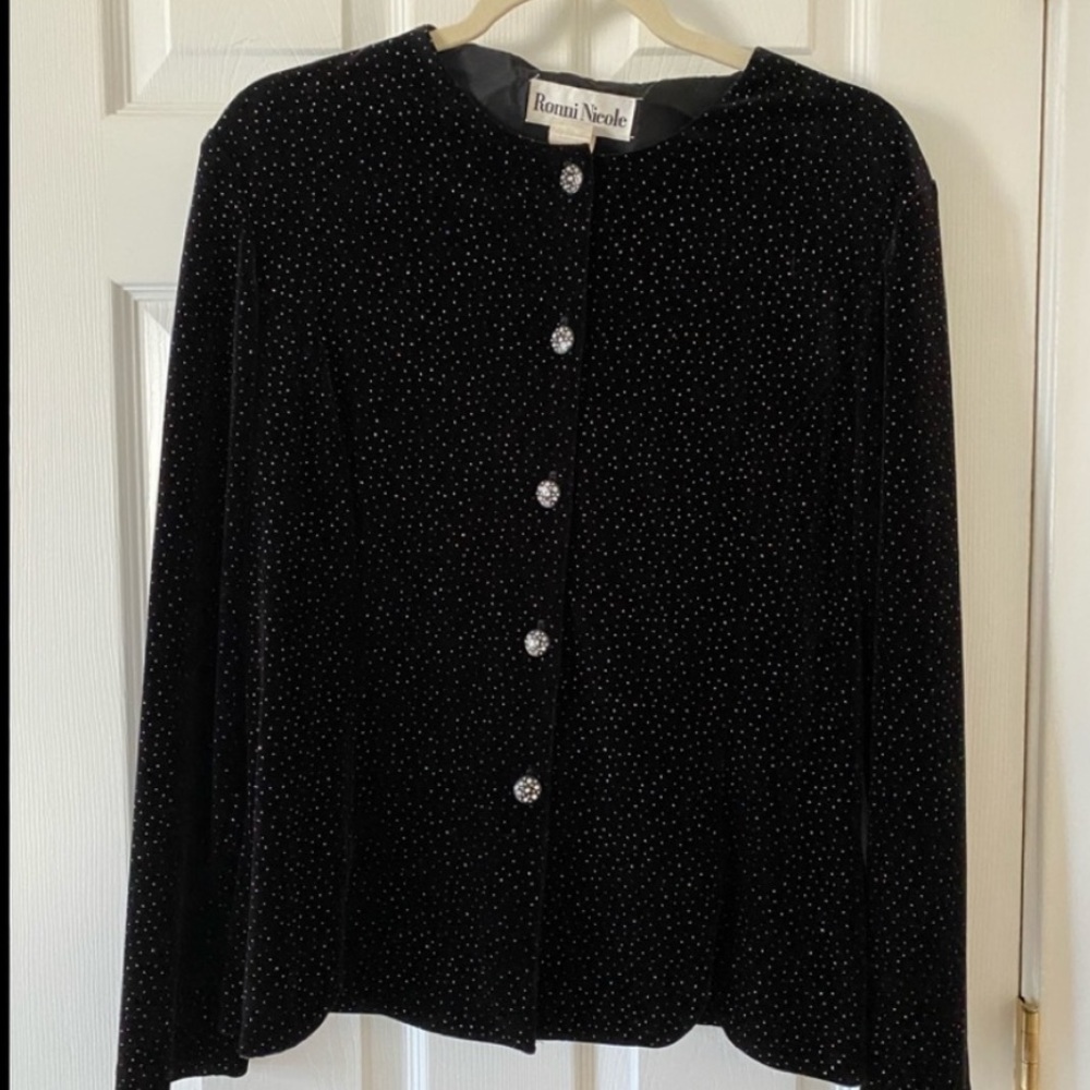 Shimmer Velvet Jacket/Cardigan